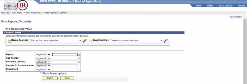 Mass Reports_To Update Page - Find an Existing Value